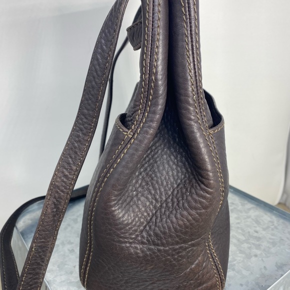 COACH VINTAGE SONOMA CHOCOLATE BROWN DRAWSTRING BUCKET BAG - Picture 4 of 12